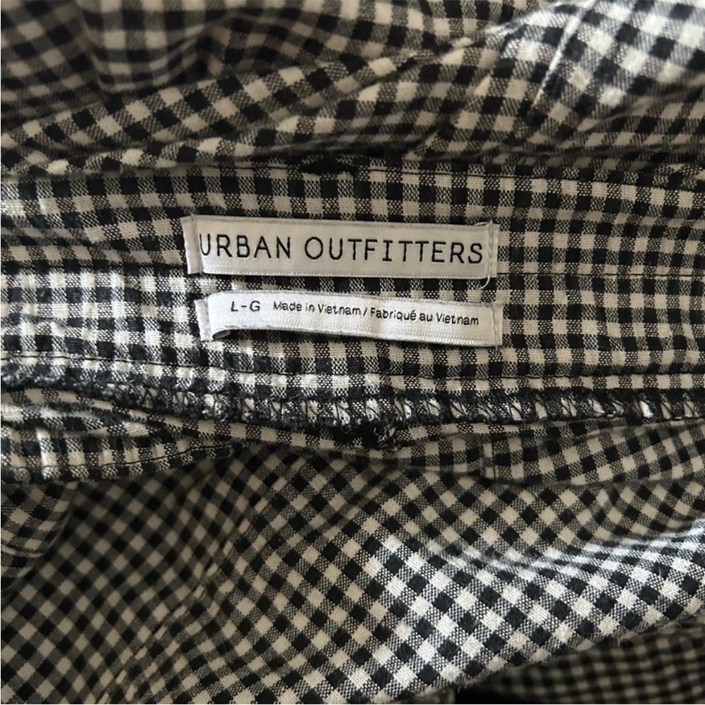Urban Outfitters Black and White Checkered Shirt